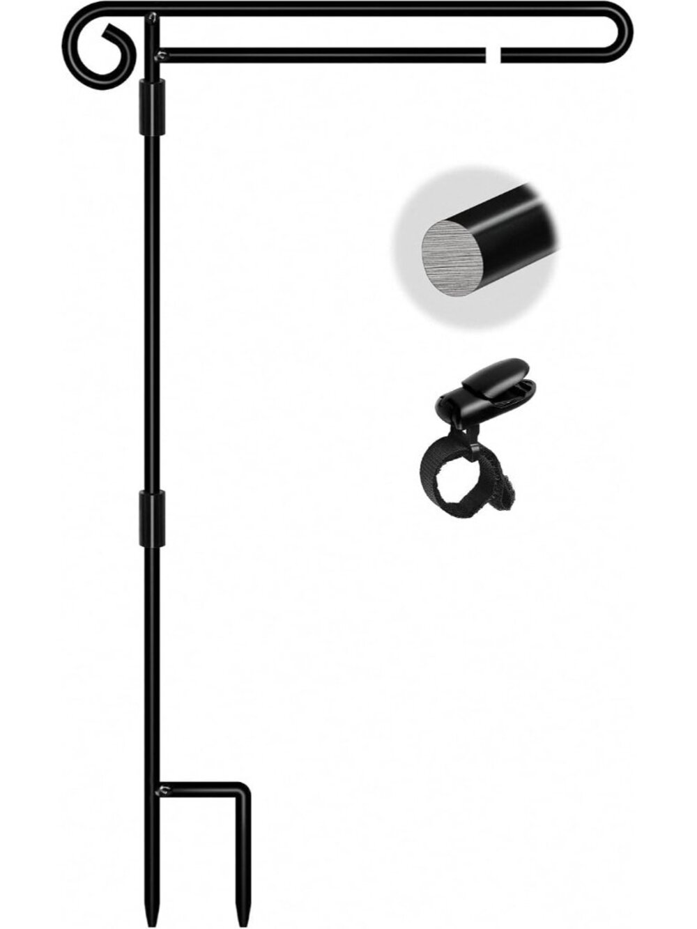Garden Flag Stand Holder,Yard Flag Holder For Small Flags 12 x 18,Yard Sign Gard